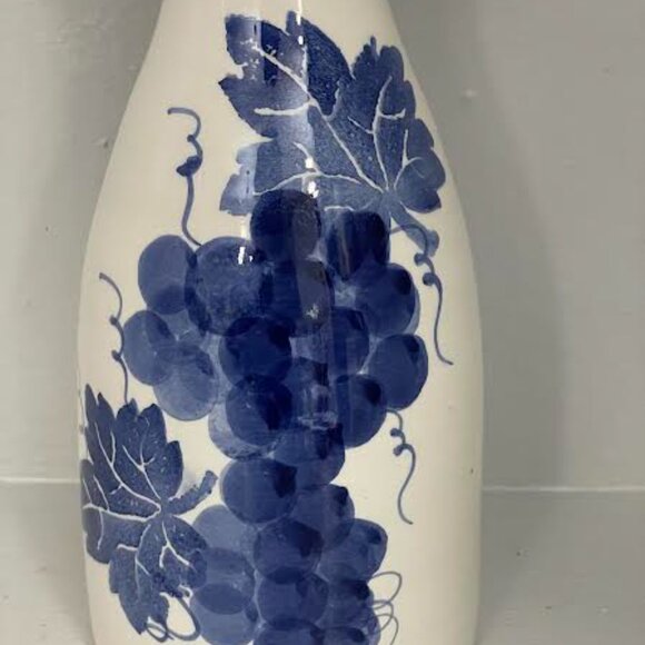 Vintage William Sonoma Ceramiche Alfa Blue & White Carafe Made in Italy - Picture 5 of 10